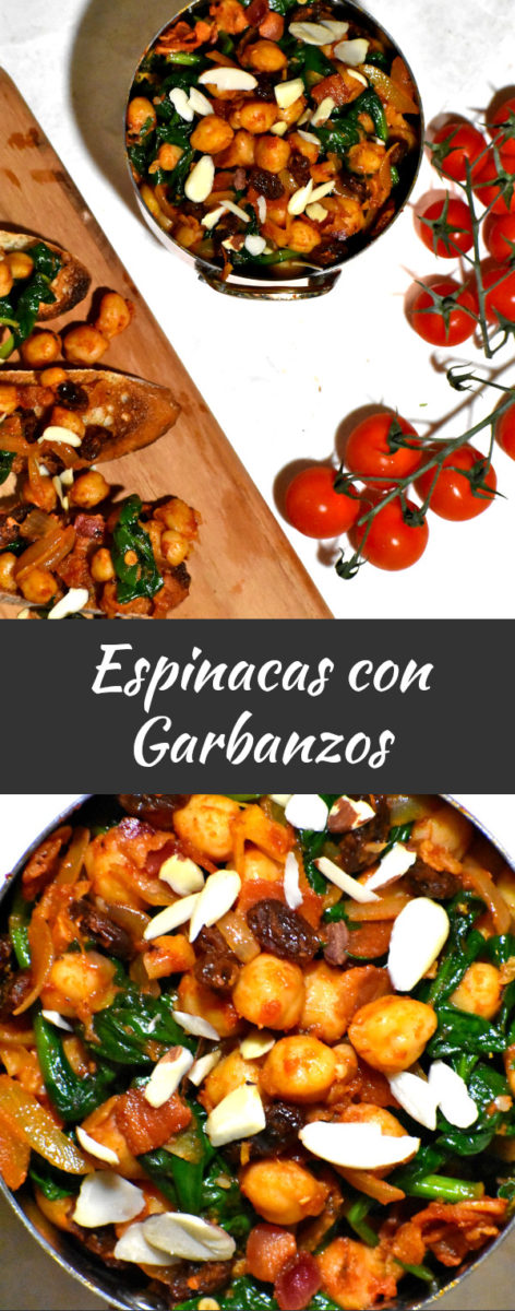 pinterest上espinacas con garbanzos的长图片