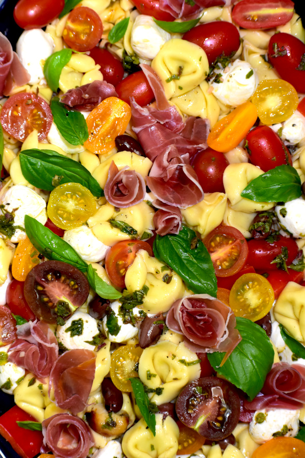35个快速简单的开胃菜——意大利饺子意面沙拉。