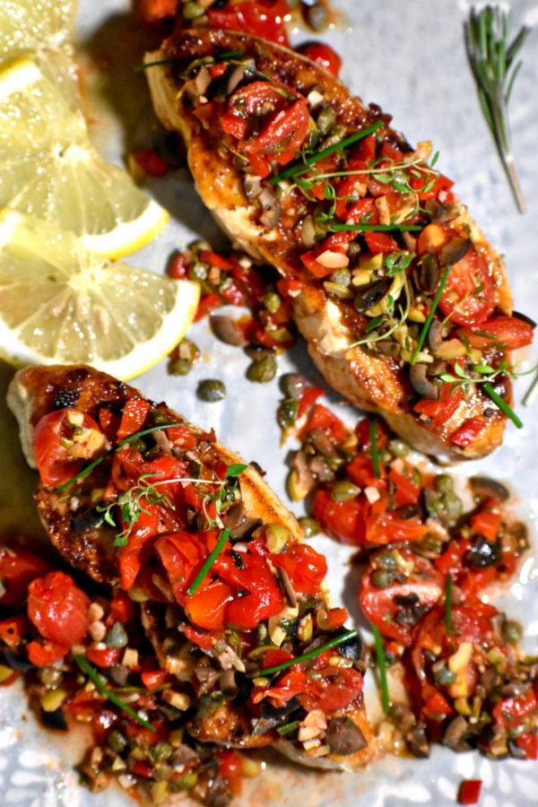 35个最健康的晚餐主意——地中海鱼。