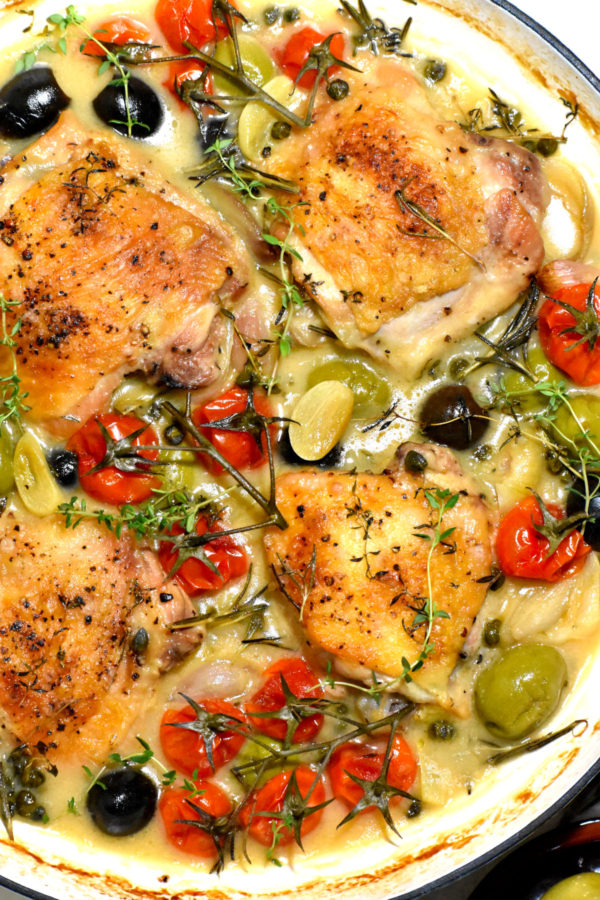 35个最好的健康晚餐主意——普罗旺斯鸡肉。