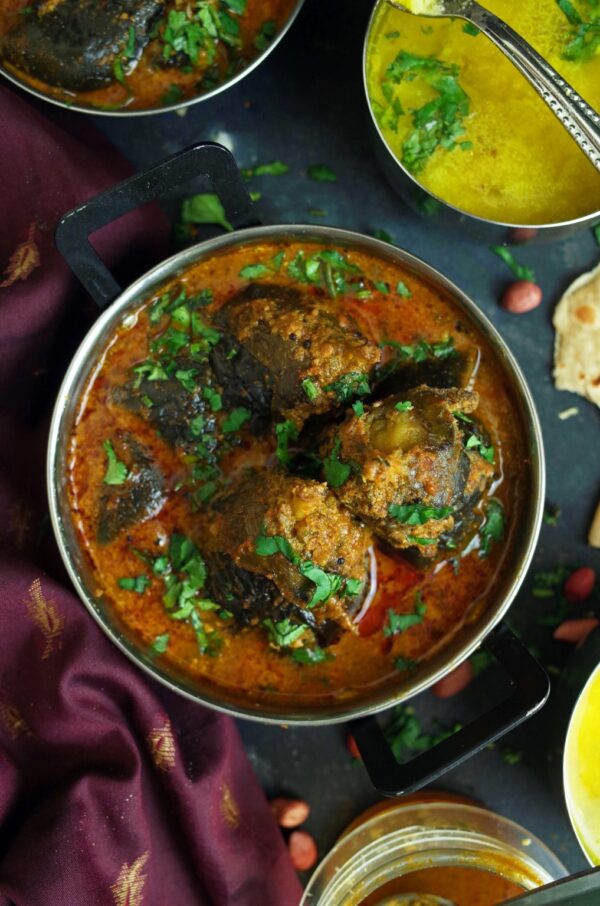 35个最好的茄子食谱- bharli vangi。