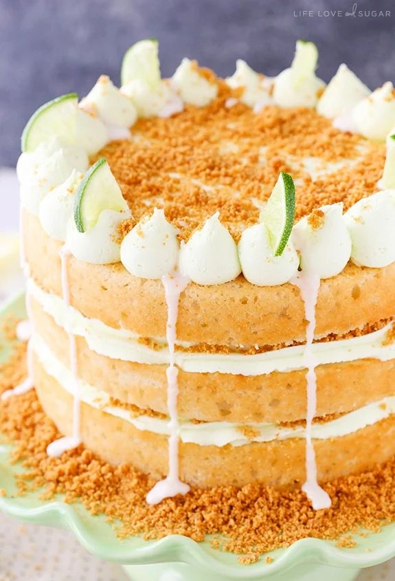 35个最好的蛋糕食谱-关键酸橙派蛋糕。