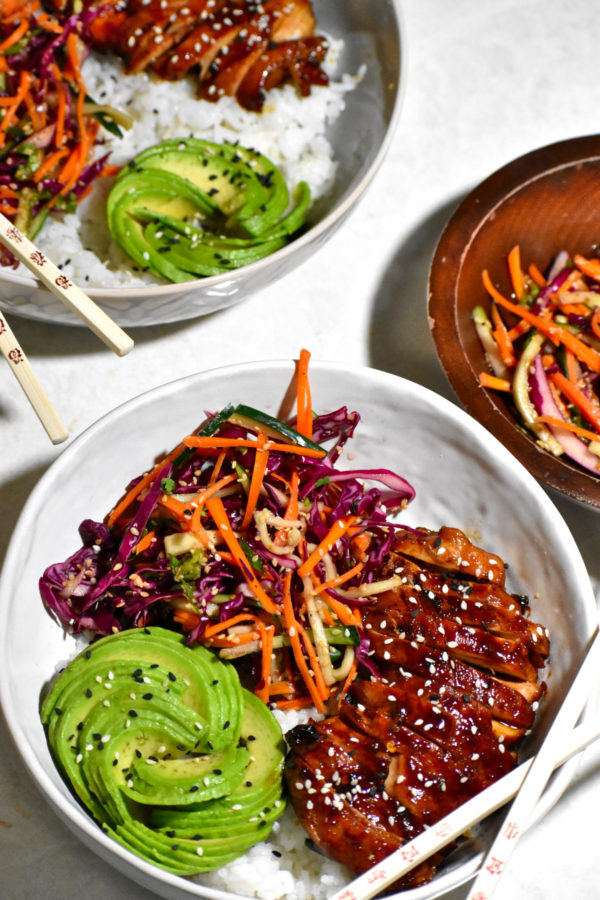 5个最好的亚洲食谱-照烧碗。