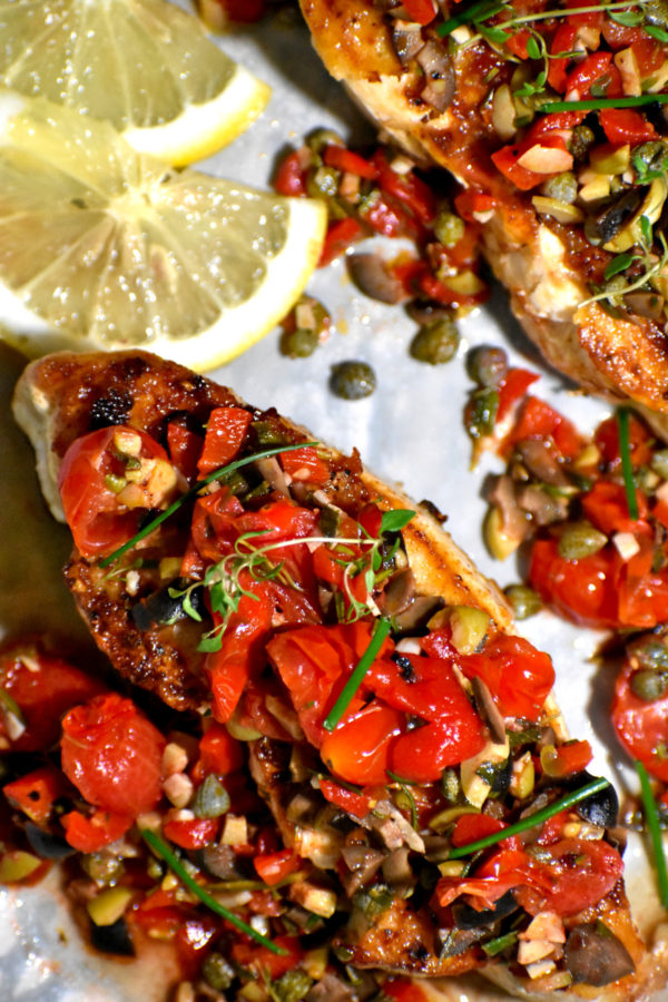 40个最好的简单的晚餐食谱-地中海鱼。