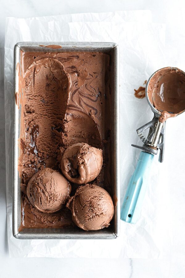 40个最佳甜点食谱-巧克力冰淇淋。