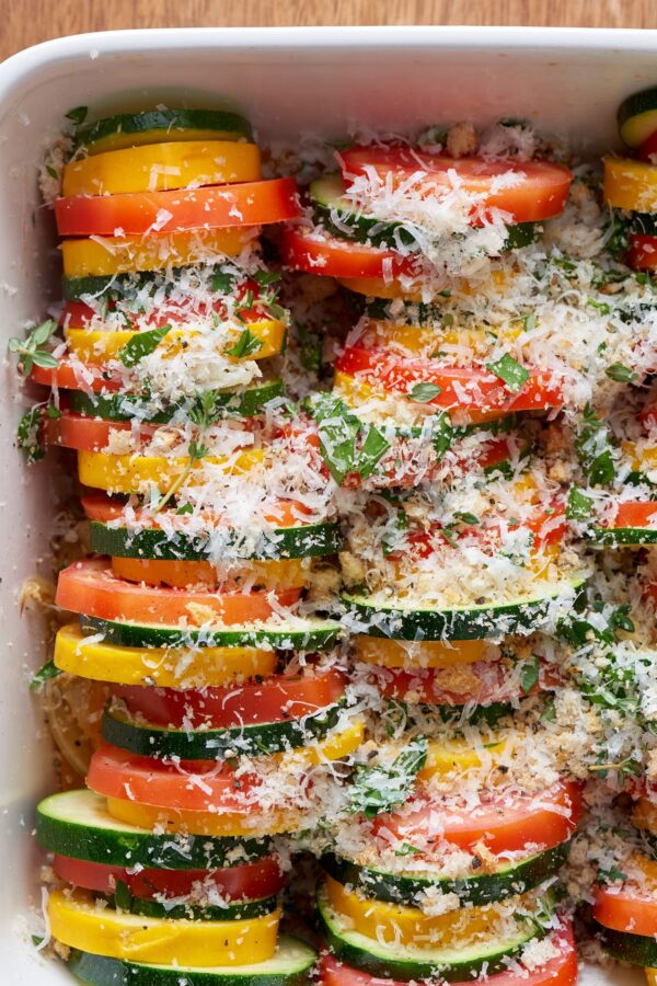 40个最好的南瓜食谱-蔬菜烤。